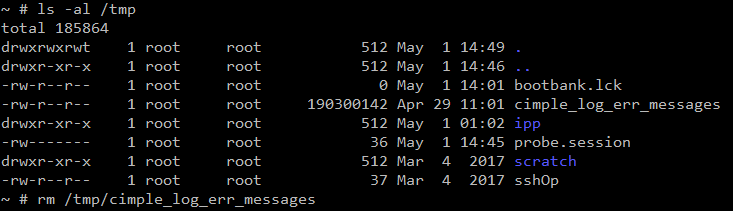 del-log-file